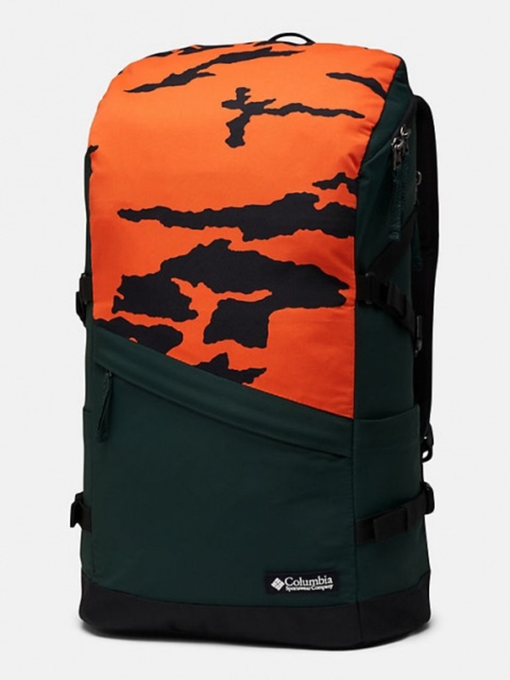 COLUMBIA Falmouth 24L Backpack Top Access zipper Green Fleece Top Access Laptop